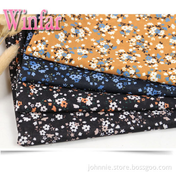 Single Jersey Flower Printed DTY Polyester Knit Fabric